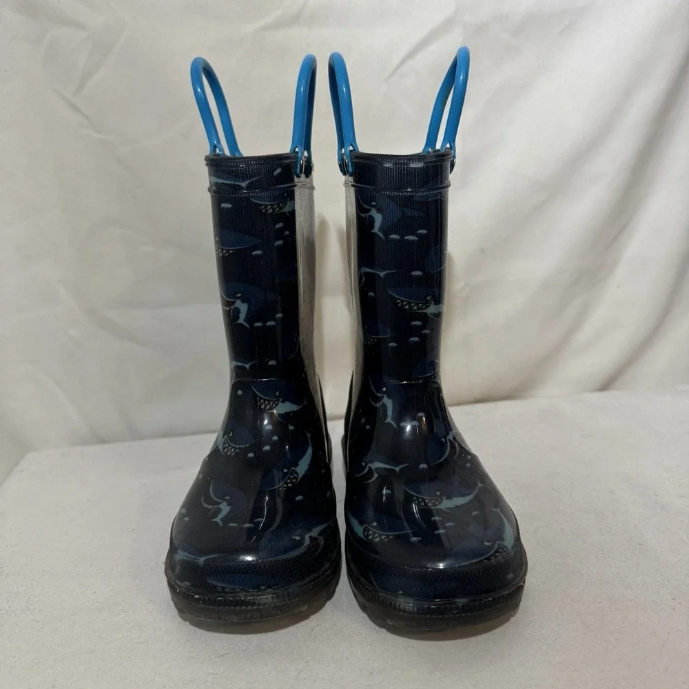 Little Kid Casual Rain Boots Shark‎ Design Size 8C
